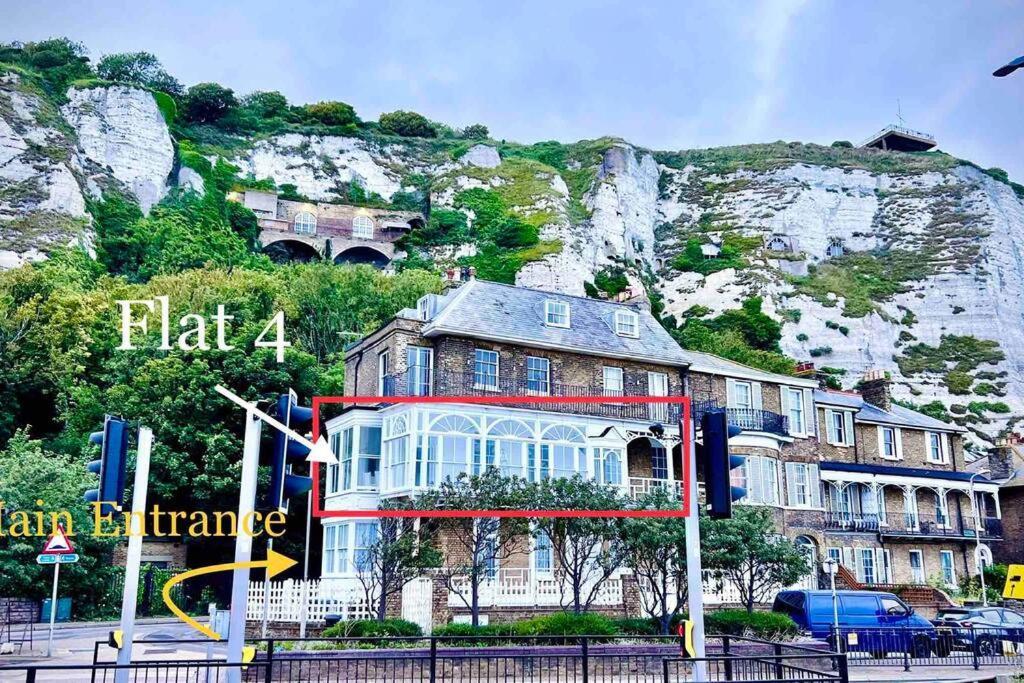Flat 4 Marine Parade House, 1 East Cliff- Next To Dover Port, White Cliffs, Beach, Castle Esterno foto