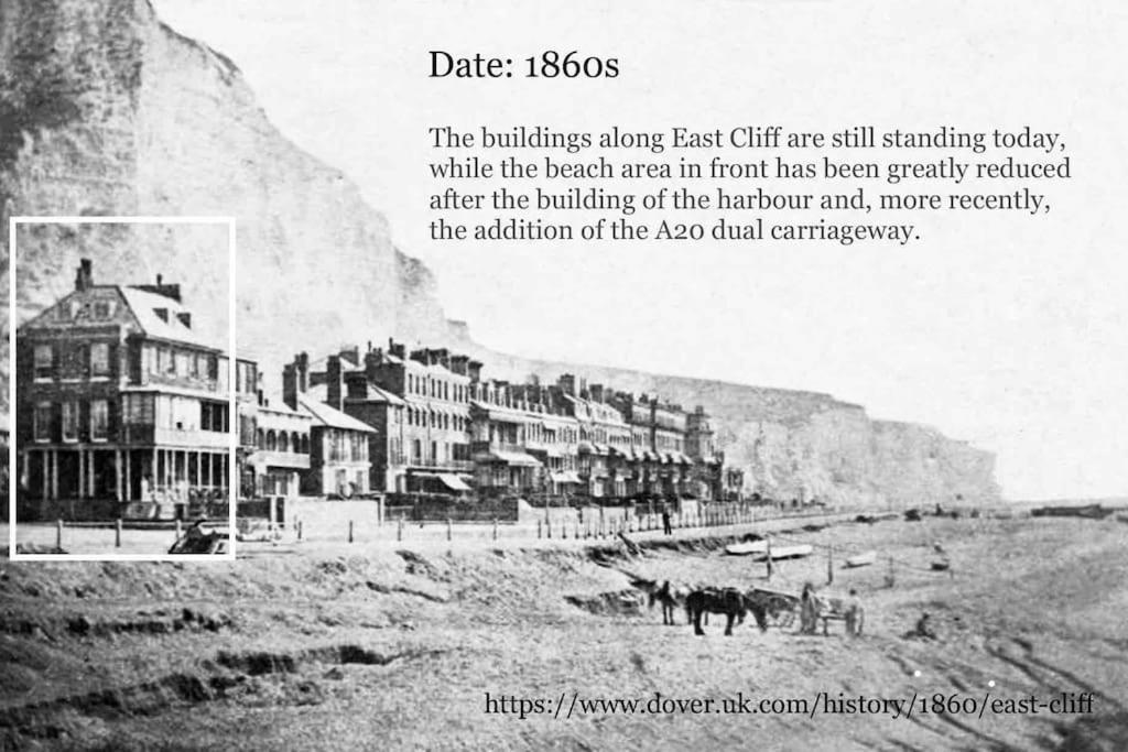 Flat 4 Marine Parade House, 1 East Cliff- Next To Dover Port, White Cliffs, Beach, Castle Esterno foto