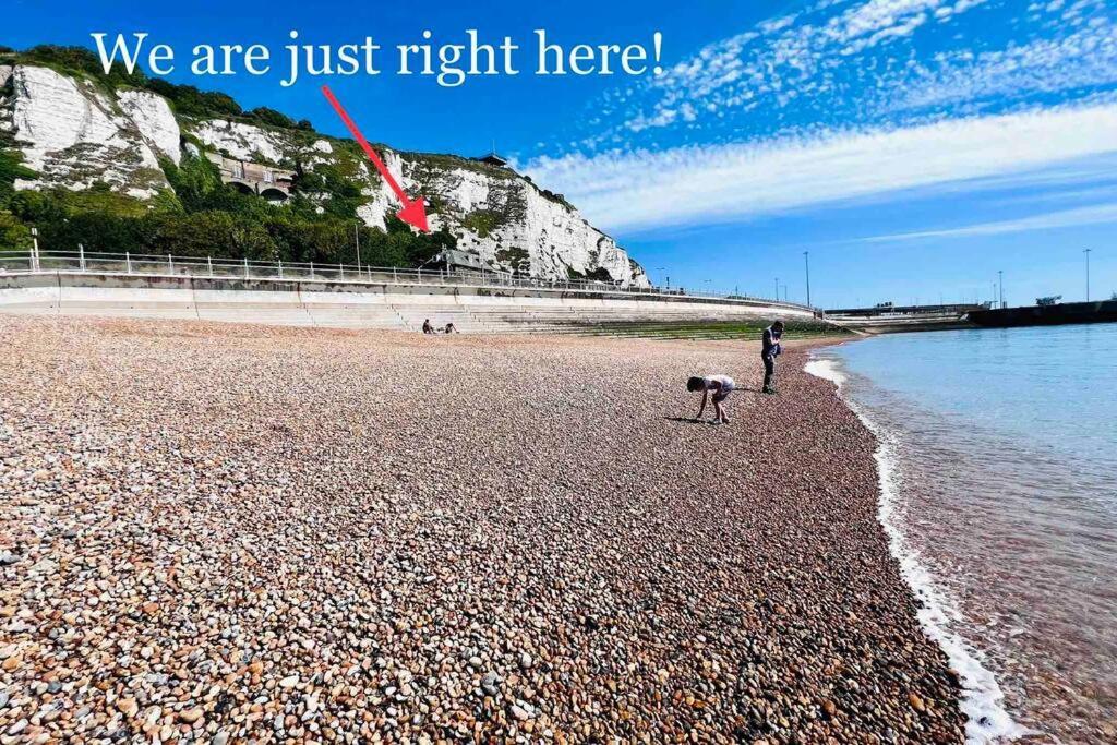 Flat 4 Marine Parade House, 1 East Cliff- Next To Dover Port, White Cliffs, Beach, Castle Esterno foto